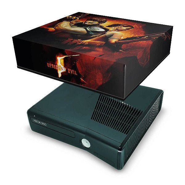 Xbox 360 Slim Capa Anti Poeira - Resident Evil 5