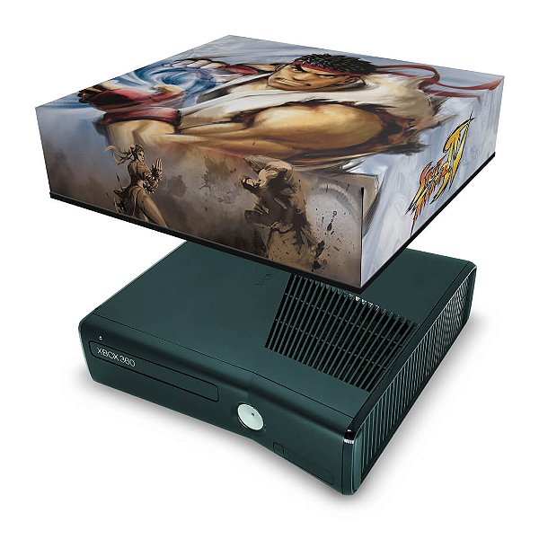 Xbox 360 Slim Capa Anti Poeira - Street Fighter 4 #b