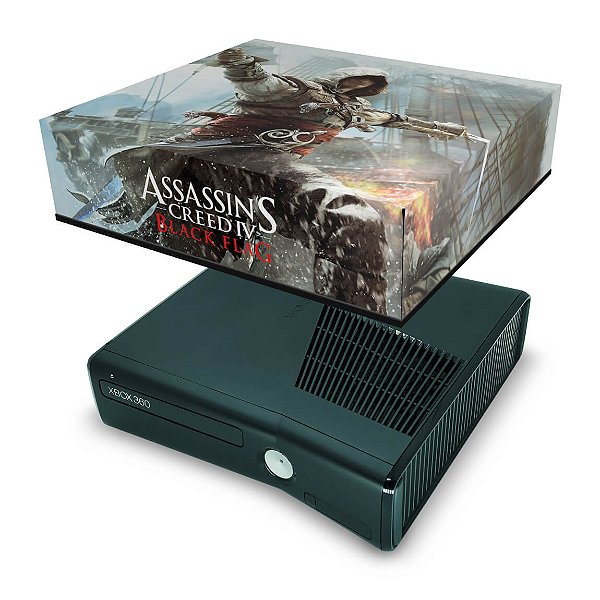 Xbox 360 Slim Capa Anti Poeira - Assassins Creed IV Black Flag