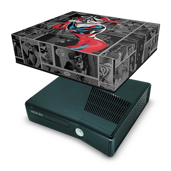 Xbox 360 Slim Capa Anti Poeira - Arlequina Harley Quinn