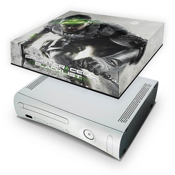 Xbox 360 Fat Capa Anti Poeira - Splinter Cell Black