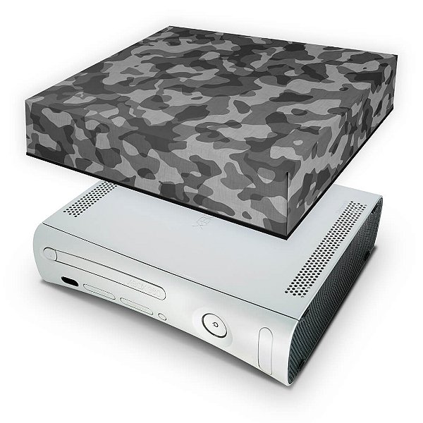 Xbox 360 Fat Capa Anti Poeira - Camuflagem Cinza