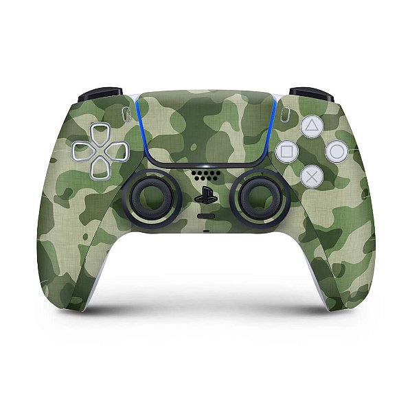 Skin PS5 Controle - Camuflado Verde