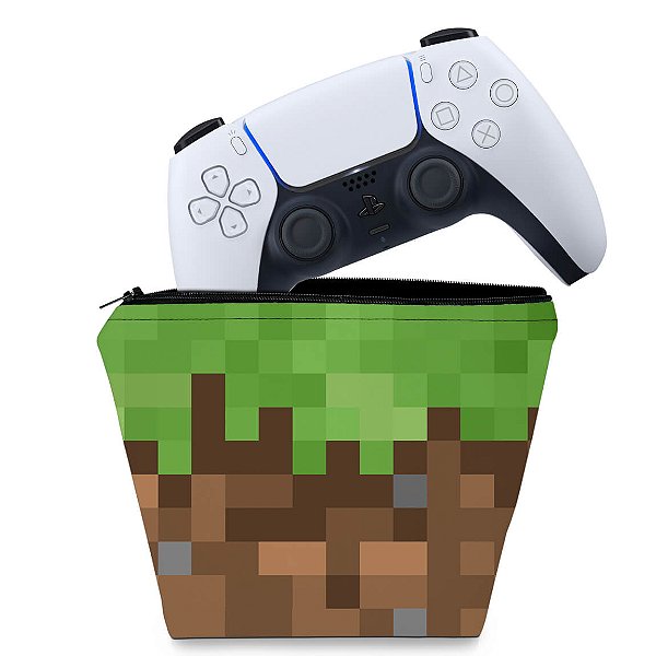 Capa PS5 Controle Case - Minecraft