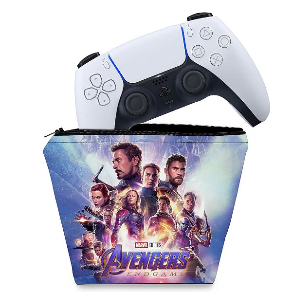 Capa PS5 Controle Case - Vingadores Ultimato Endgame