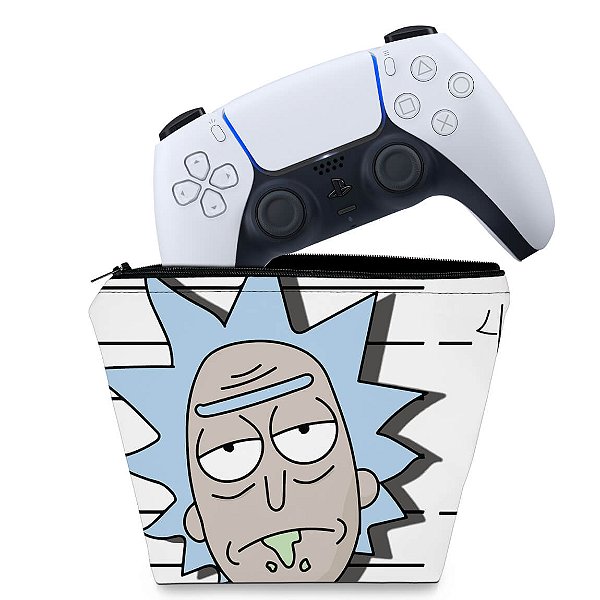 Capa PS5 Controle Case - Rick And Morty