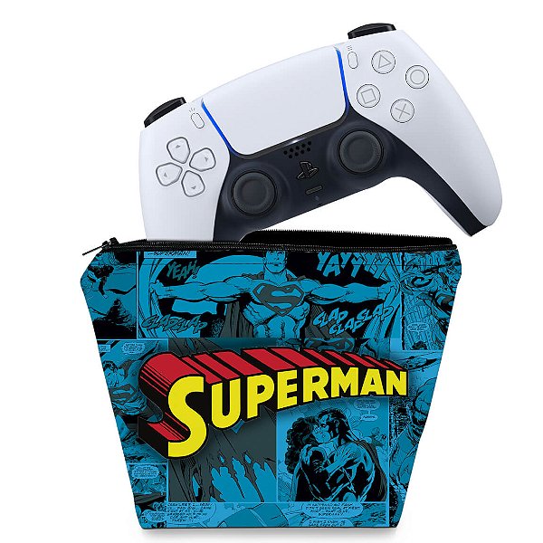 Capa PS5 Controle Case - Superman Comics