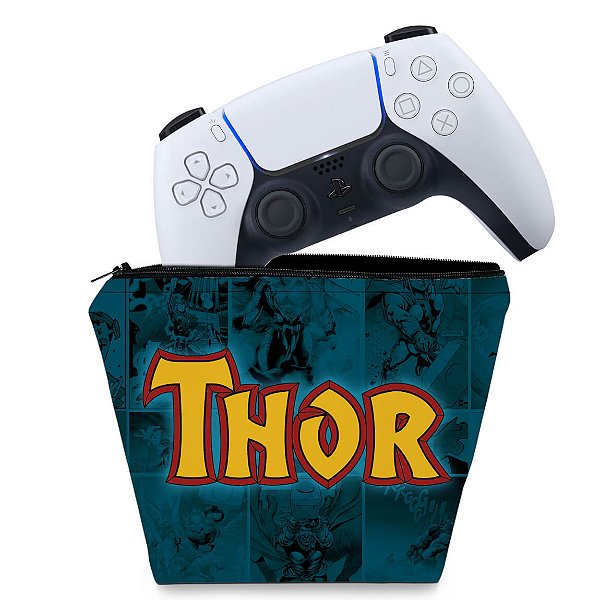 Capa PS5 Controle Case - Thor Comics