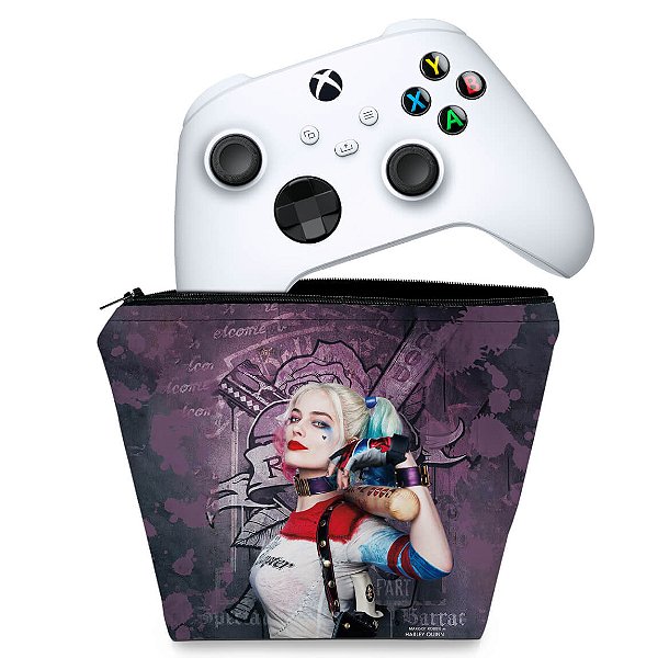 Capa Xbox Series S X Controle Case - Arlequina Harley Quinn