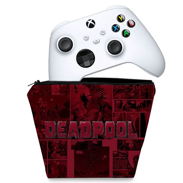 Capa Xbox Series S X Controle Case - Deadpool Comics