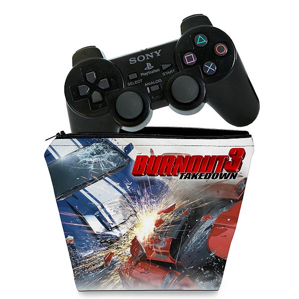Capa PS2 Controle Case - Burnout 3