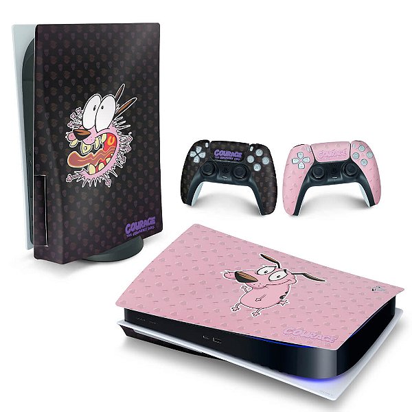 Skin PS5 Fat - Coragem: O Cão Covarde