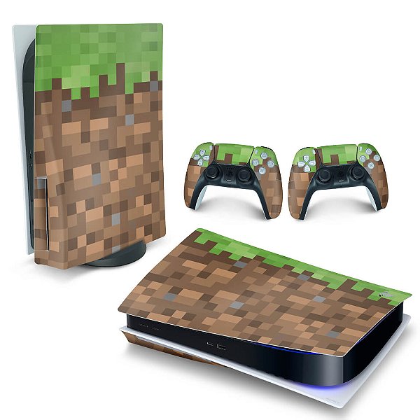Skin para PS5 com Disco Minecraft Capa Jogo - Império da Impressão
