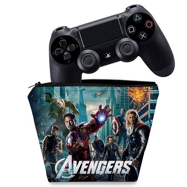 Capa PS4 Controle Case - The Avengers - Os Vingadores
