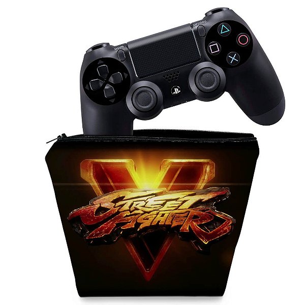 Capa PS4 Controle Case - Street Fighter V