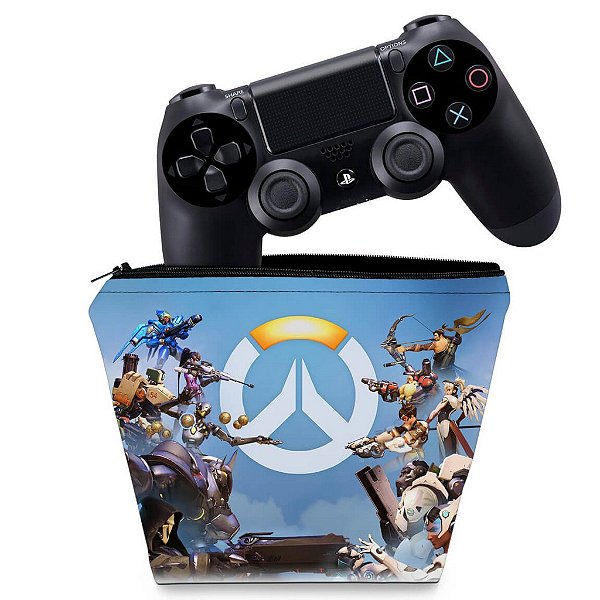 Capa PS4 Controle Case - Overwatch