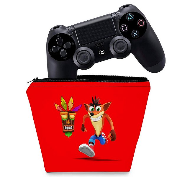 Capa PS4 Controle Case - Crash Bandicoot