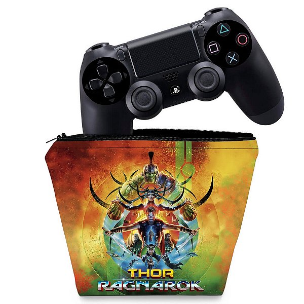 Capa PS4 Controle Case - Thor Ragnarok