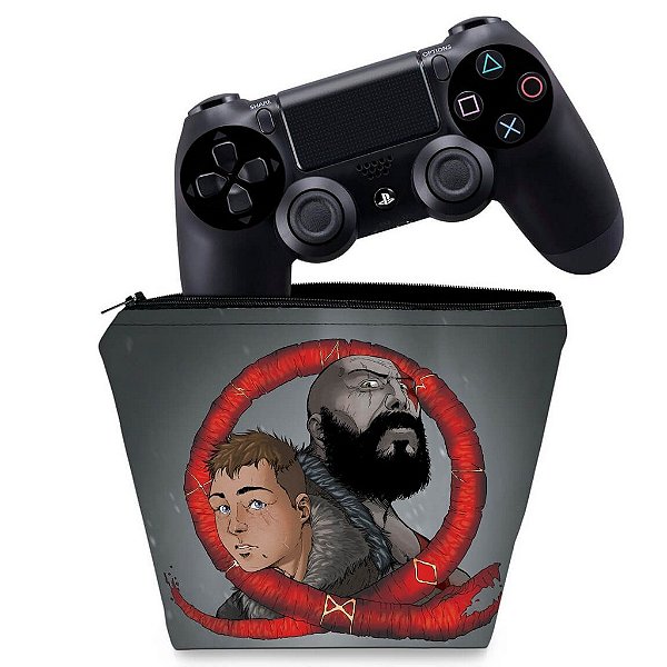 Adesivo Compatível PS5 Controle Playstation 5 Skin - God of War
