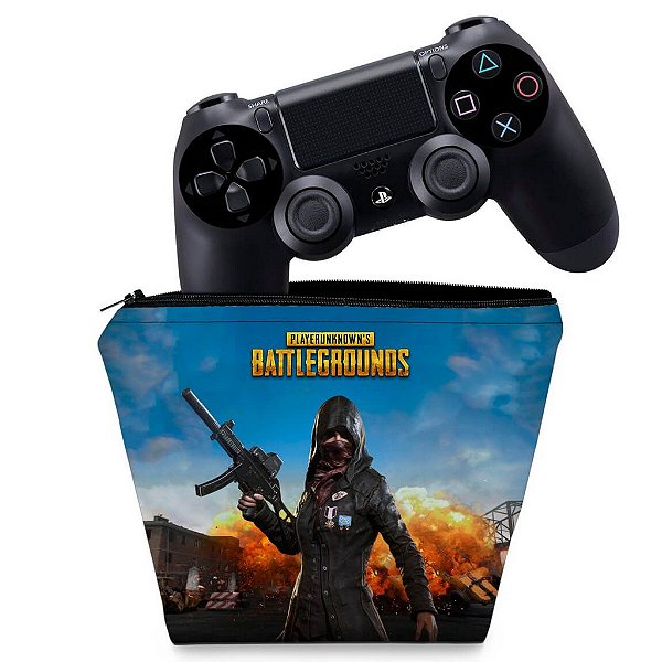 Capa PS4 Controle Case - Players Unknown Battlegrounds Pubg