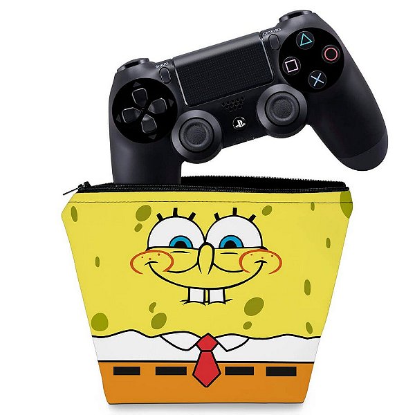 Capa PS4 Controle Case - Bob Esponja