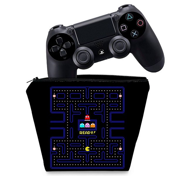 Capa PS4 Controle Case - Pac Man