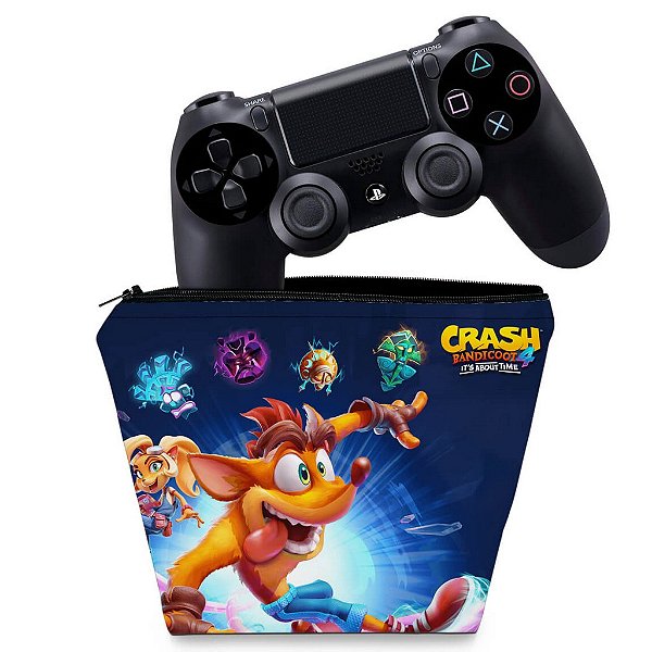 Capa PS4 Controle Case - Crash Bandicoot 4