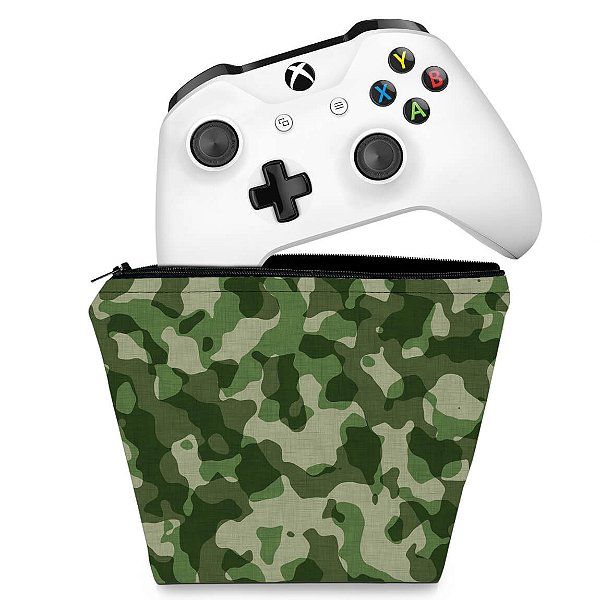 Capa Xbox One Controle Case - Camuflado Verde