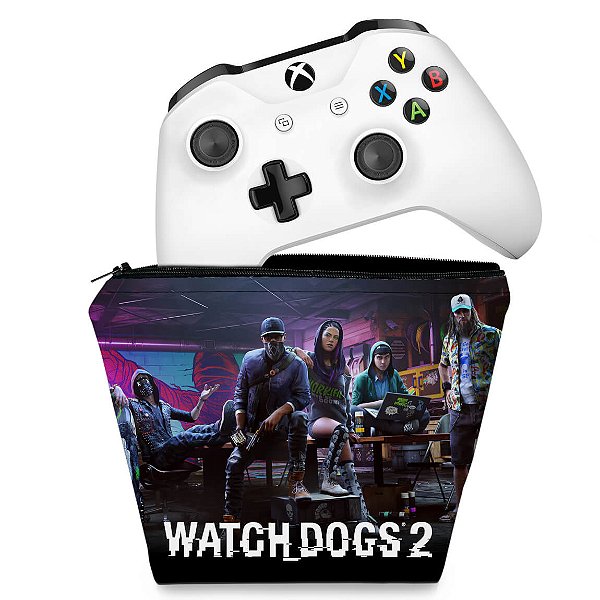 Capa Xbox One Controle Case - Watch Dogs 2