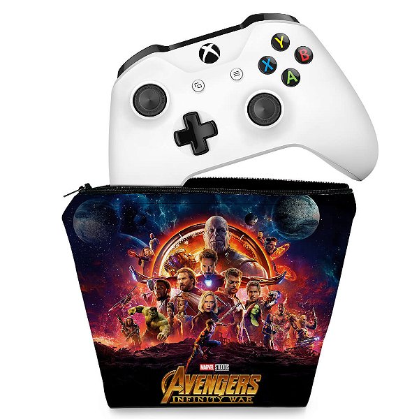 Capa Xbox One Controle Case - Os Vingadores: Guerra Infinita