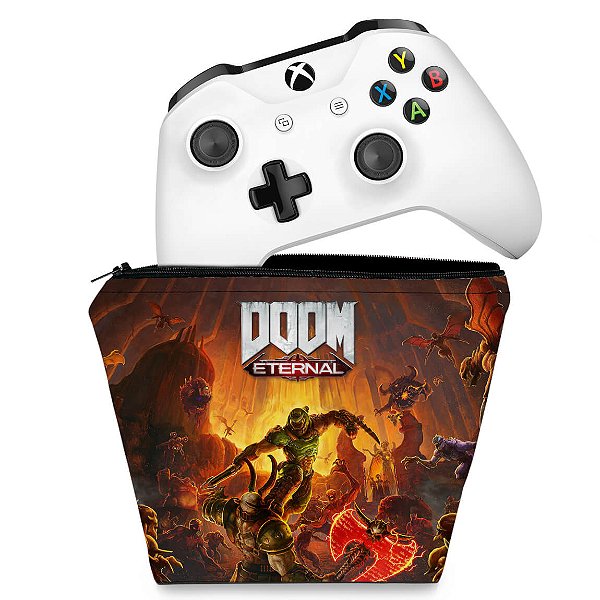 Capa Xbox One Controle Case - Doom Eternal