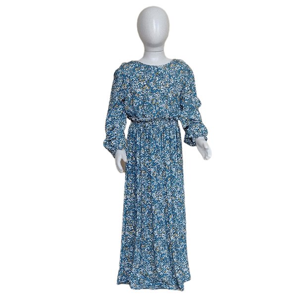 VESTIDO INFANTIL BOHO CHIC MODELO LABIRINTO DE NEVE(V03/6A)