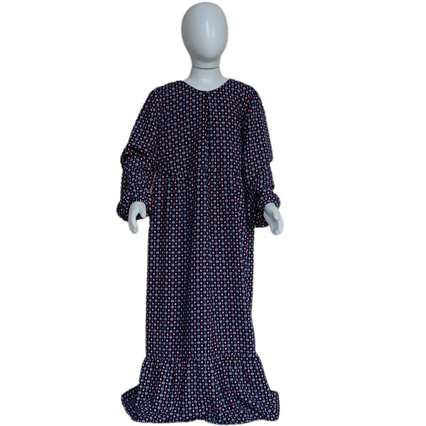 VESTIDO INFANTIL BOHO CHIC /MODELO CAÇA A BORBOLETA (V01/8A)