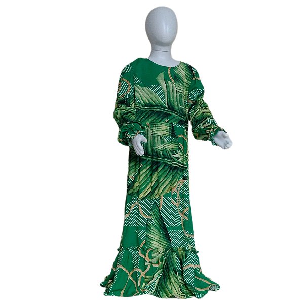 VESTIDO INFANTIL BOHO CHIC CAMINHOS DA FLORESTA (V04/8A)