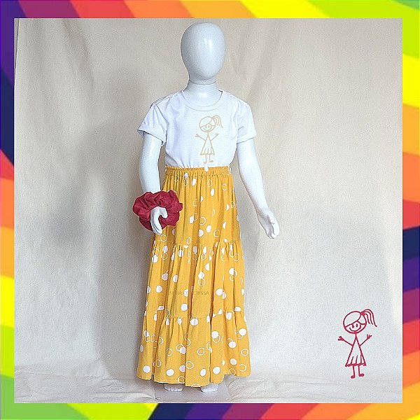 SAIA LONGA INFANTIL BOHO CHIC/4A