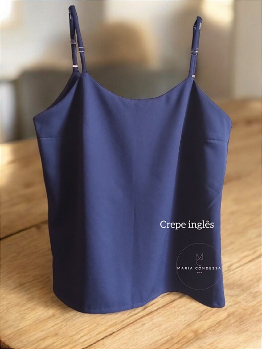 Regata Colette em crepe inglês