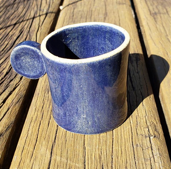 Xícara Moeda Azul