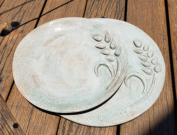 Conjunto Dois  Pratos Trigo