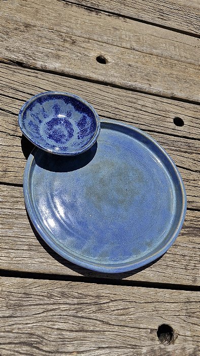 Petisqueira redonda com pratinho