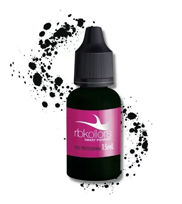 Pigmento RBKollors Orgânico Total Black 15ml RB