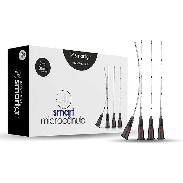 Smart Micro Cânula Sc22g/50mm Cx Com 10un Smart Gr C/ Anvisa