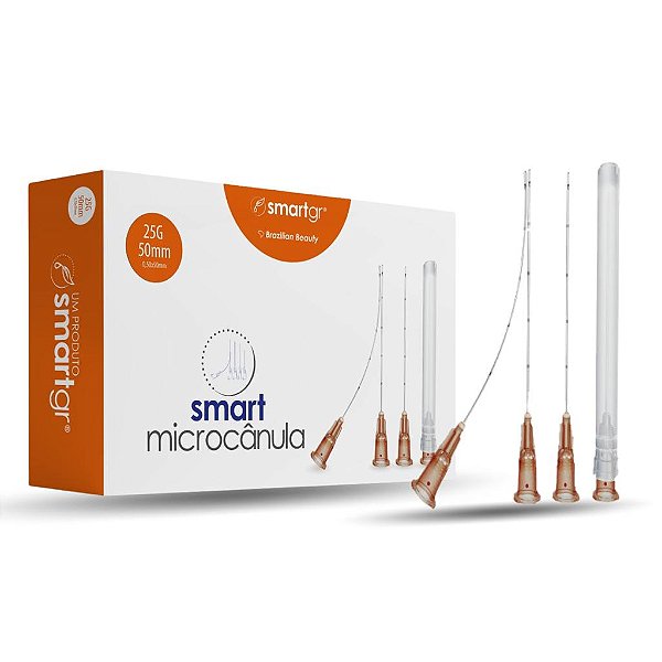 Smart Micro Cânula Sc25g/50mm Cx Com 10un Smart Gr C/ Anvisa