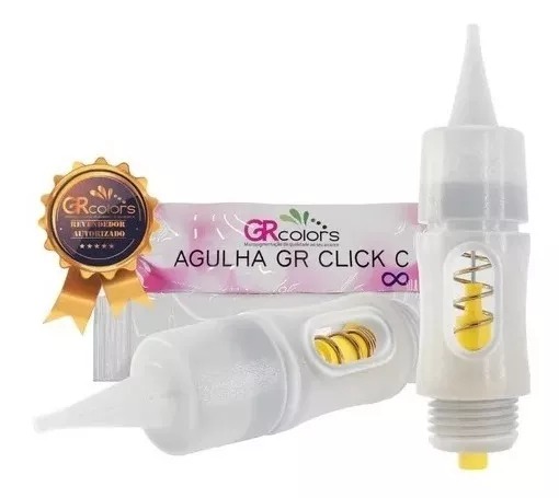 Kit Com 10 Agulhas Gr Click C 1 Ponta Regular Gr Colors