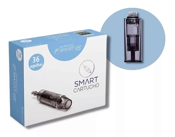 Cartucho Derma Pen Preto Com 10 Unidades 36 Agulhas Smart Gr