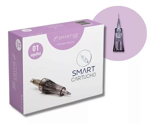 Cartucho Smart Derma Pen Preto Kit Com 10 Unidades Smart Gr - 1 agulha