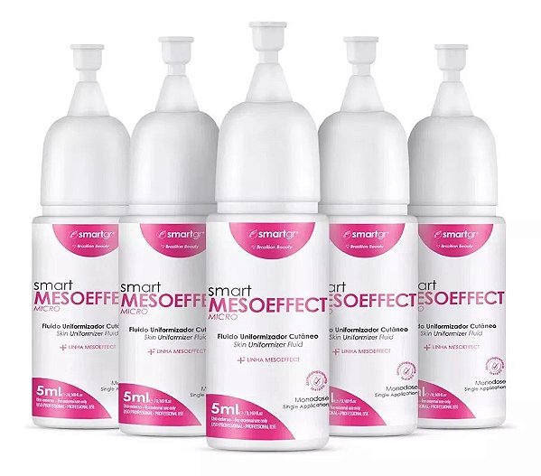 Kit 5 Ativos Smart Mesoeffect Uniformizador Cutâneo Smart Gr