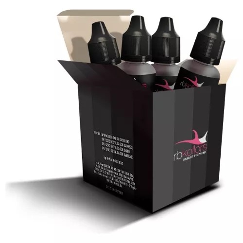 Kit Iniciante P/ Micro 4 Pigmentos Orgânicos Rbkollors 5ml