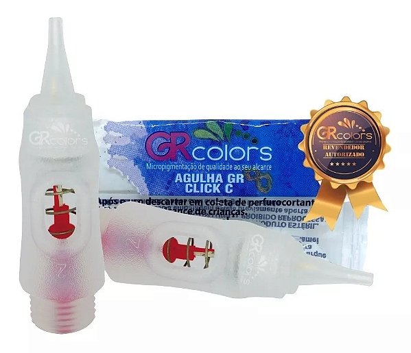 Kit 10 Agulhas Click C 5 Pontas Circular Contorno Gr Colors