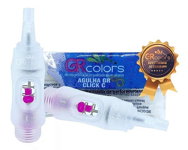 Kit 10 Agulhas Gr Click C 3 Pontas Linear (flat) Gr Colors