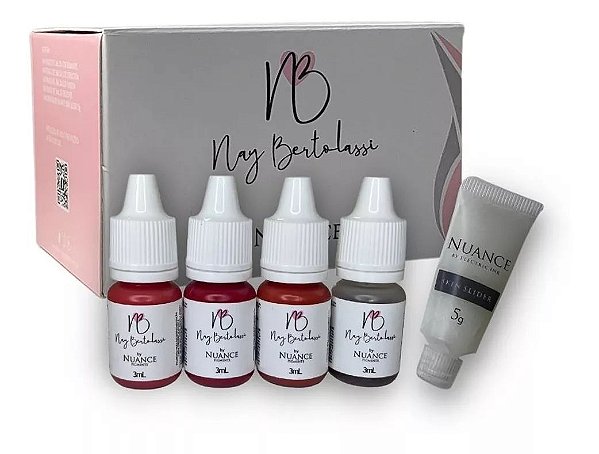 Kit Para Lábios Nay Bertolassi By Nuance 3ml Com Skin Slider